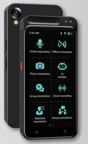 LEAH Z6 "4.1 - Inch Touch Screen AI Voice Translator with 139 Languages & Chat GPT Support" - IRAZA TECH